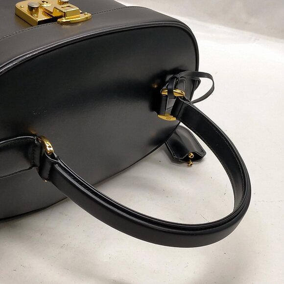 Gucci Vintage Vanity Bag Black Leather mon870-100625 - Picture 5 of 16